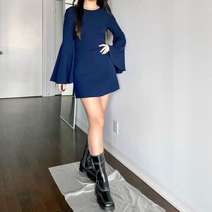 Zara fan sleeve dress